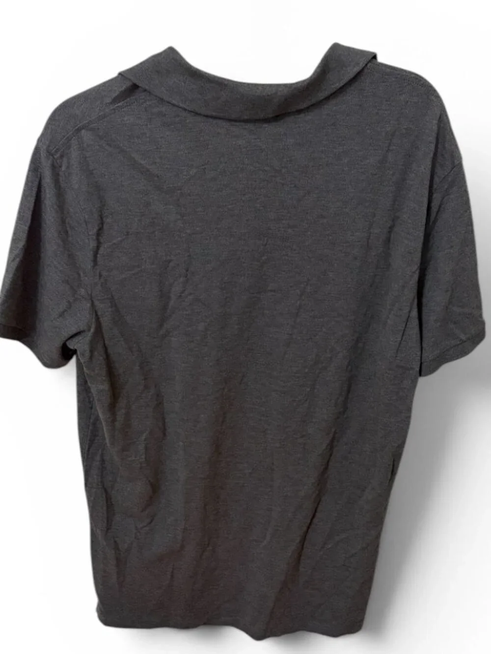 Polo Ralph Lauren Heather Gray Polo Shirt Short Sleeve Preppy Cotton Men's Large